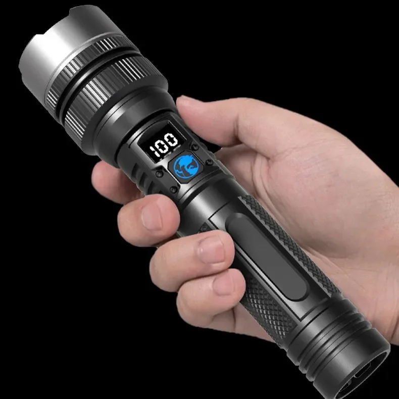 

White Laser Super Bright Laser Cannon Flashlight - Telescopic Zoom for Outdoor & Household