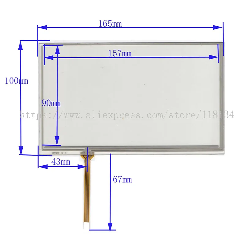 7inch Touch Panel Digitizer Glass For Unitronics v700 PLC