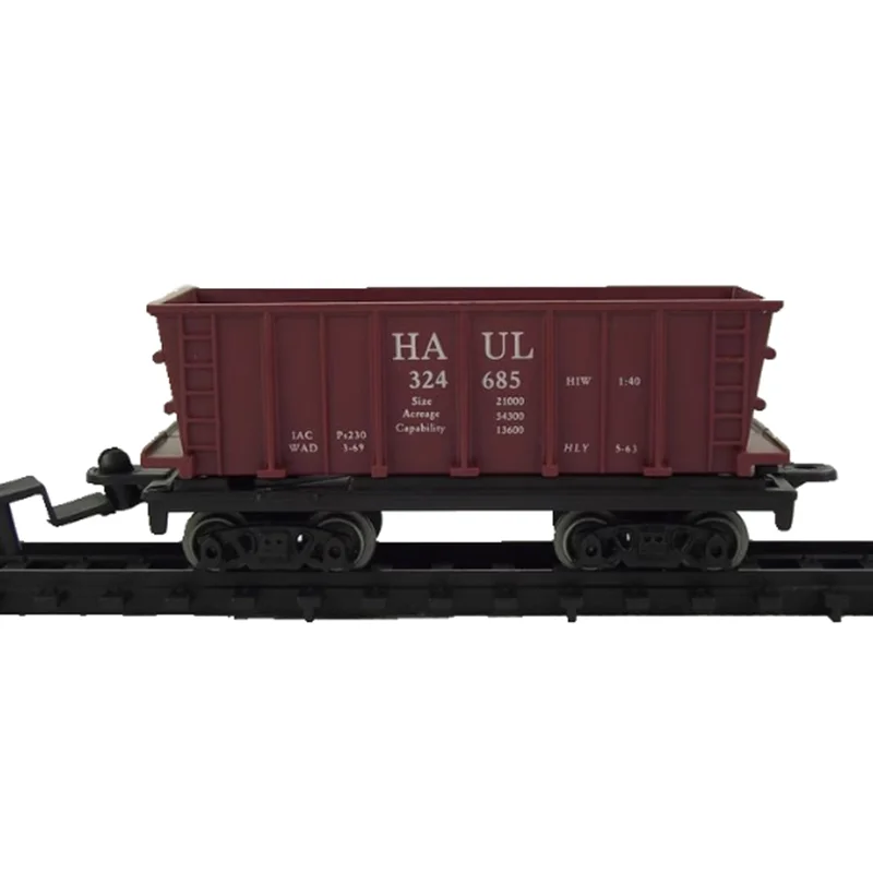 Mittelgroße Dampflokomotive und Eisenbahnmodelle mit Zubehör, statisches Ausstellungsspielzeug aus der Erwachsenenkollektion