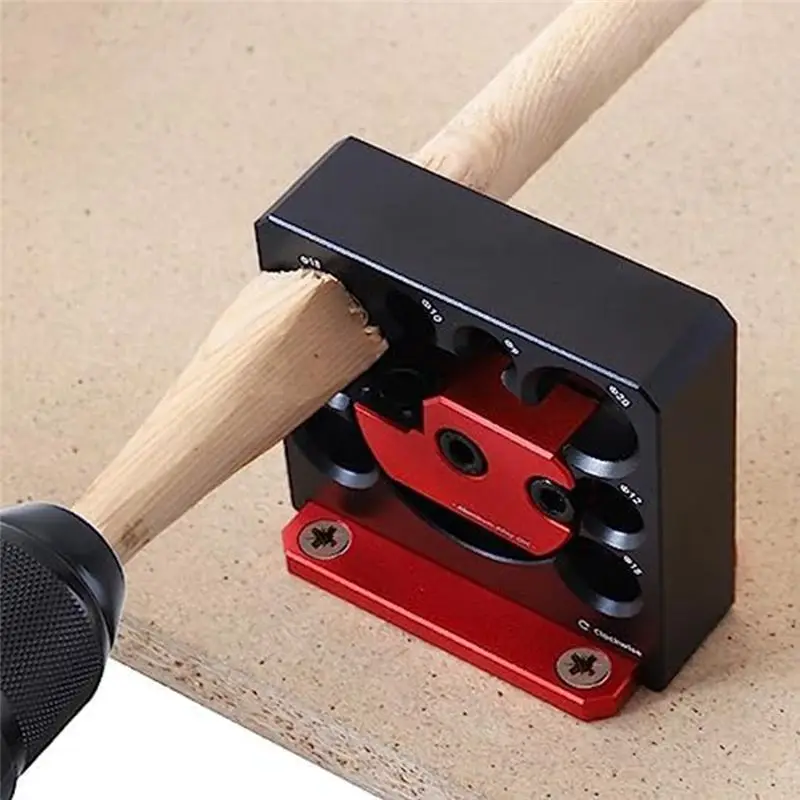 AFOURT-6 PCS Dowel Maker Jig Kit Metric 8Mm To 20Mm Adjustable Dowel Maker With Carbide Blade,For Wooden Rods Sticks Woodworking