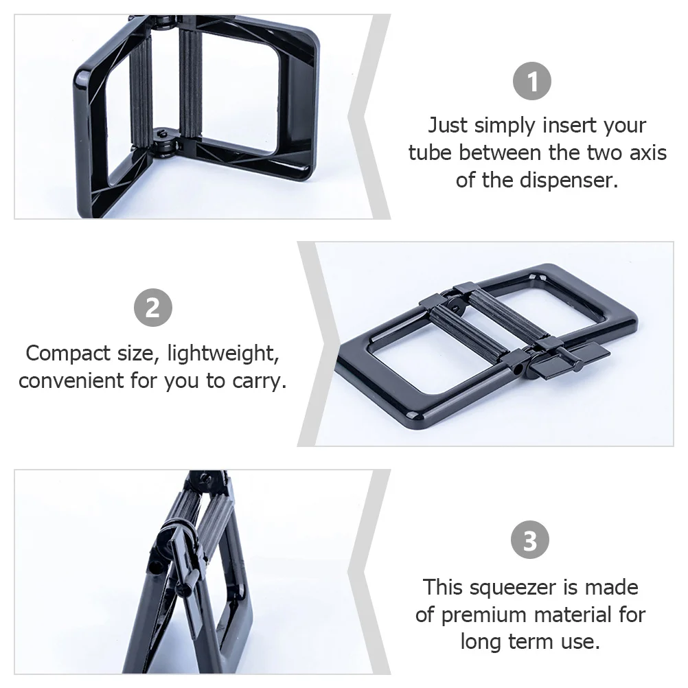 

2Pcs Premium Plastic Squeezer Tool for Toothpaste Cream Tube Dispenser Efficient Roller for Home Salon Use Hair Dye Lotion