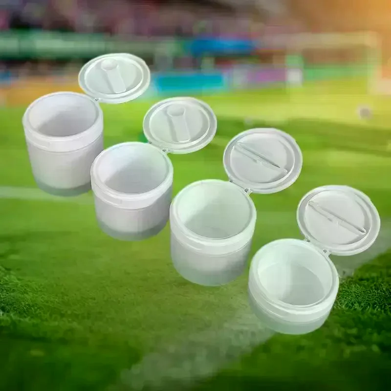 Tapa abatible de 50/120g con cuchara o pinzas, botellas rellenables, bote vacío, loción de crema facial de viaje, tarro de maquillaje de algodón cosmético