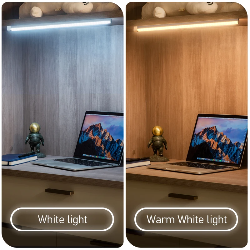 LED Night Lights Wireless Motion Sensor Wall Light USB Rechargeable Kitchen Cabinet Corridor Night Lamp for Bedroom