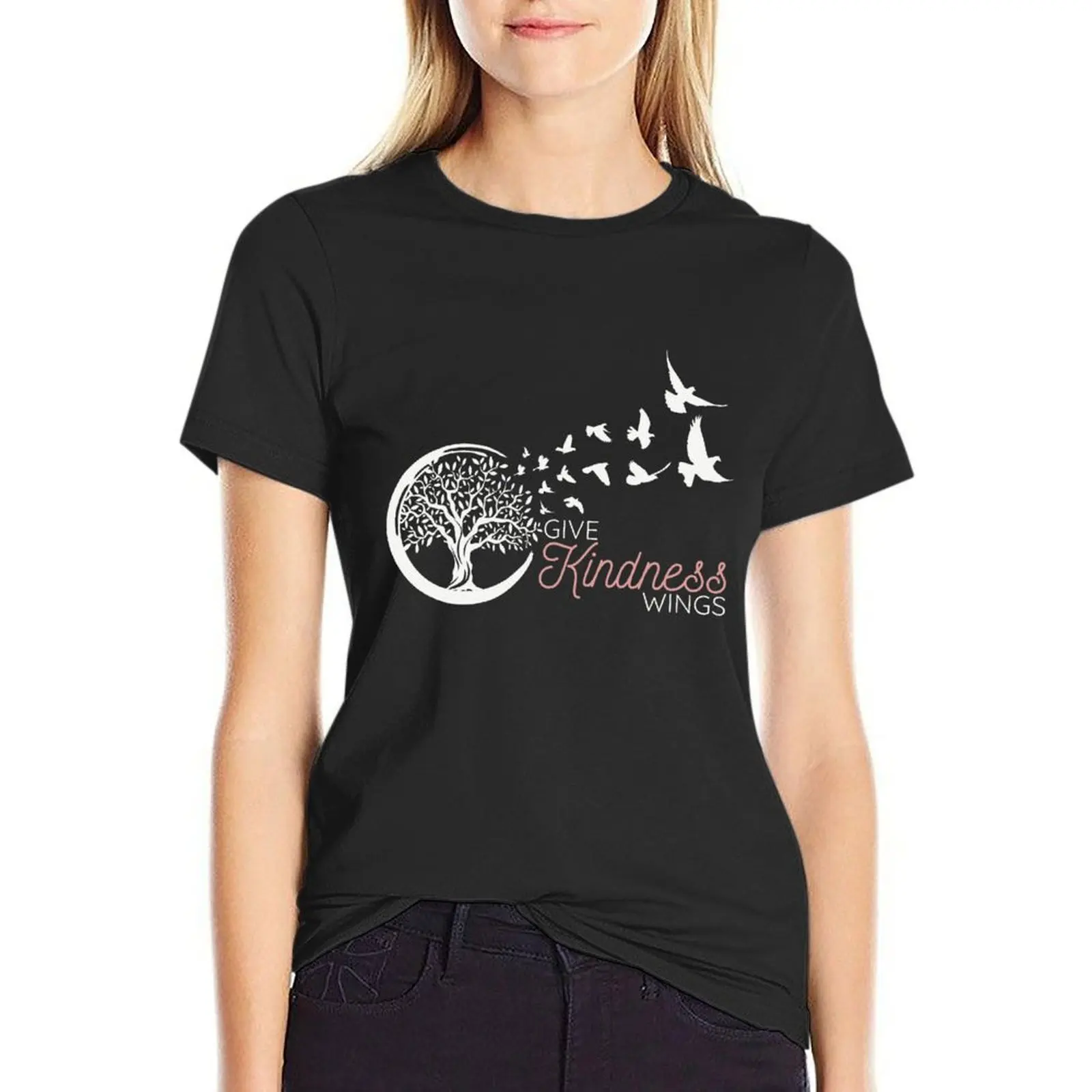 

Give Kindness Wings, Celtic Tree Of Life Shirt, Mindful Shirt T-shirt Blouse T-shirts for Women