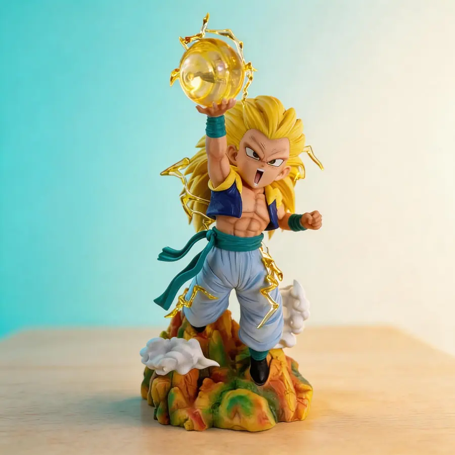 

Anime Figure Gotenks (Tea God) - Dragon Ball Collectible Model 35cm Desktop Decoration Action Figure