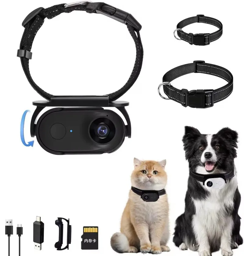 Pet Motion Camera Recorder Outdoor Real Time Tracker Video Cat Dog Camera Collar Anti-Lost Ultra long battery