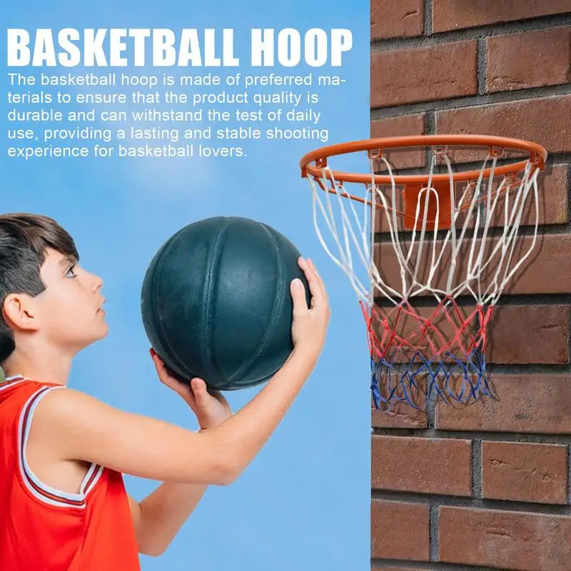 Adult Basketball Hoop Dangling Basketball Rim For Outdoor Thickened Stable Basketball Hoop Wear-Resistant Basketball Supplies