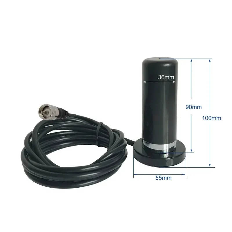 Антенна PL259, двухдиапазонная УКВ УВЧ автомобильная радиоантенна, мобильный приемопередатчик с магнитным основанием для автомобиля, грузовика, любительского радио