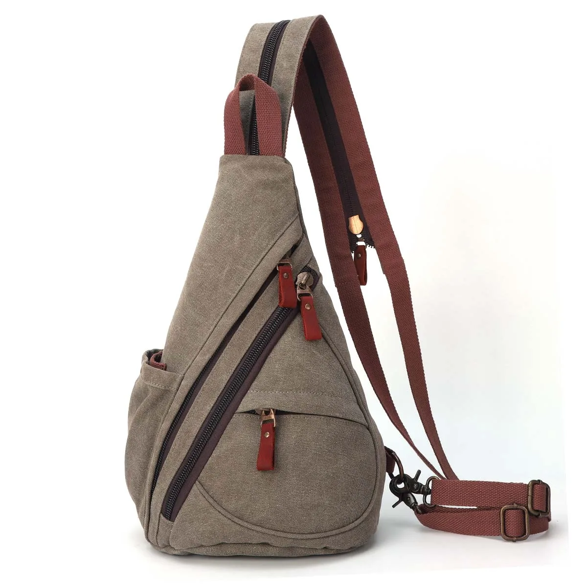 

KL928 Canvas Sling Bag - Small Crossbody Backpack Shoulder Casual Daypack Rucksack for Men Women
