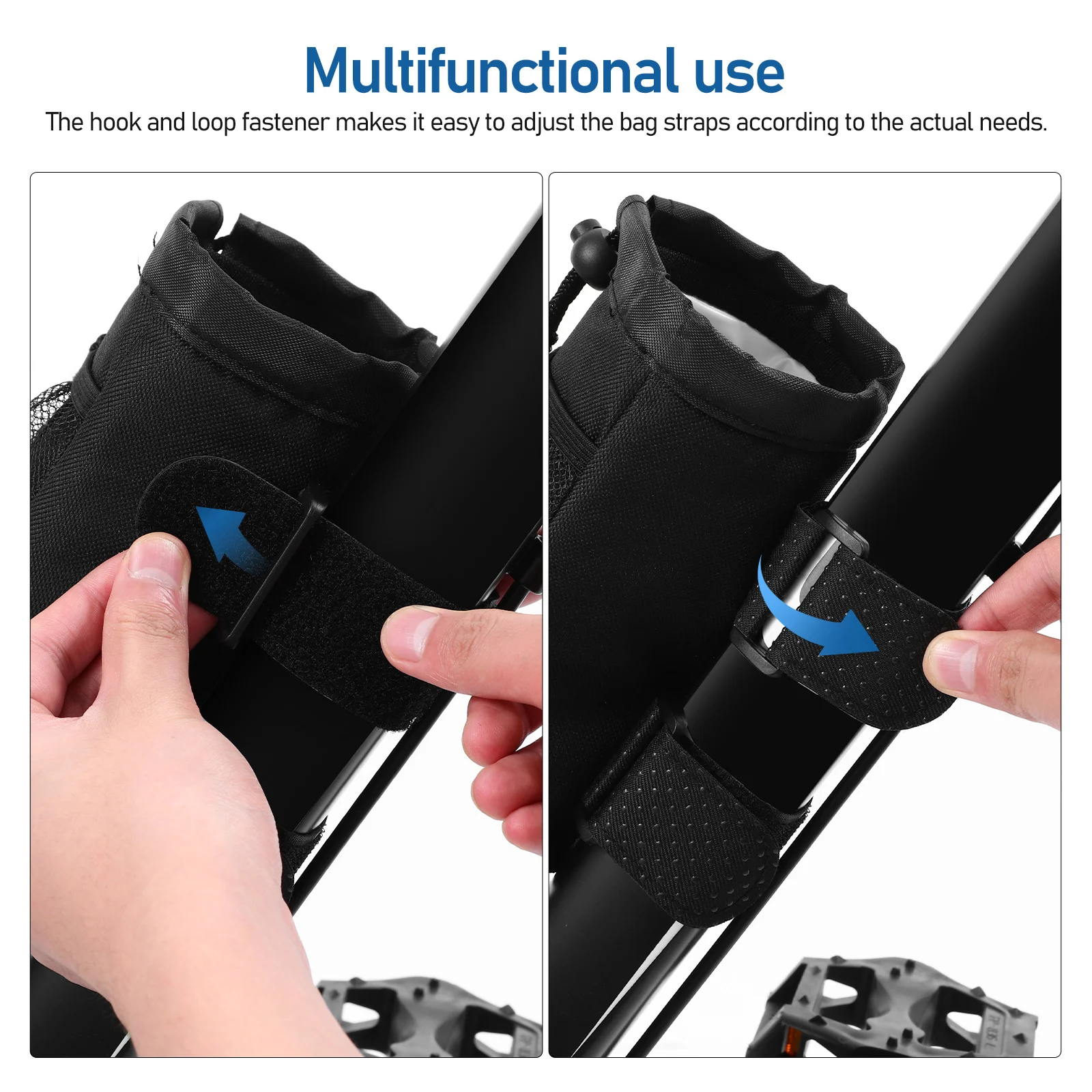 

Universal Bike Cup Holder for Adult Bicycles Hanging Drink Cage with Storage Pouch Compatible with Handlebar Stroller Wheelchair