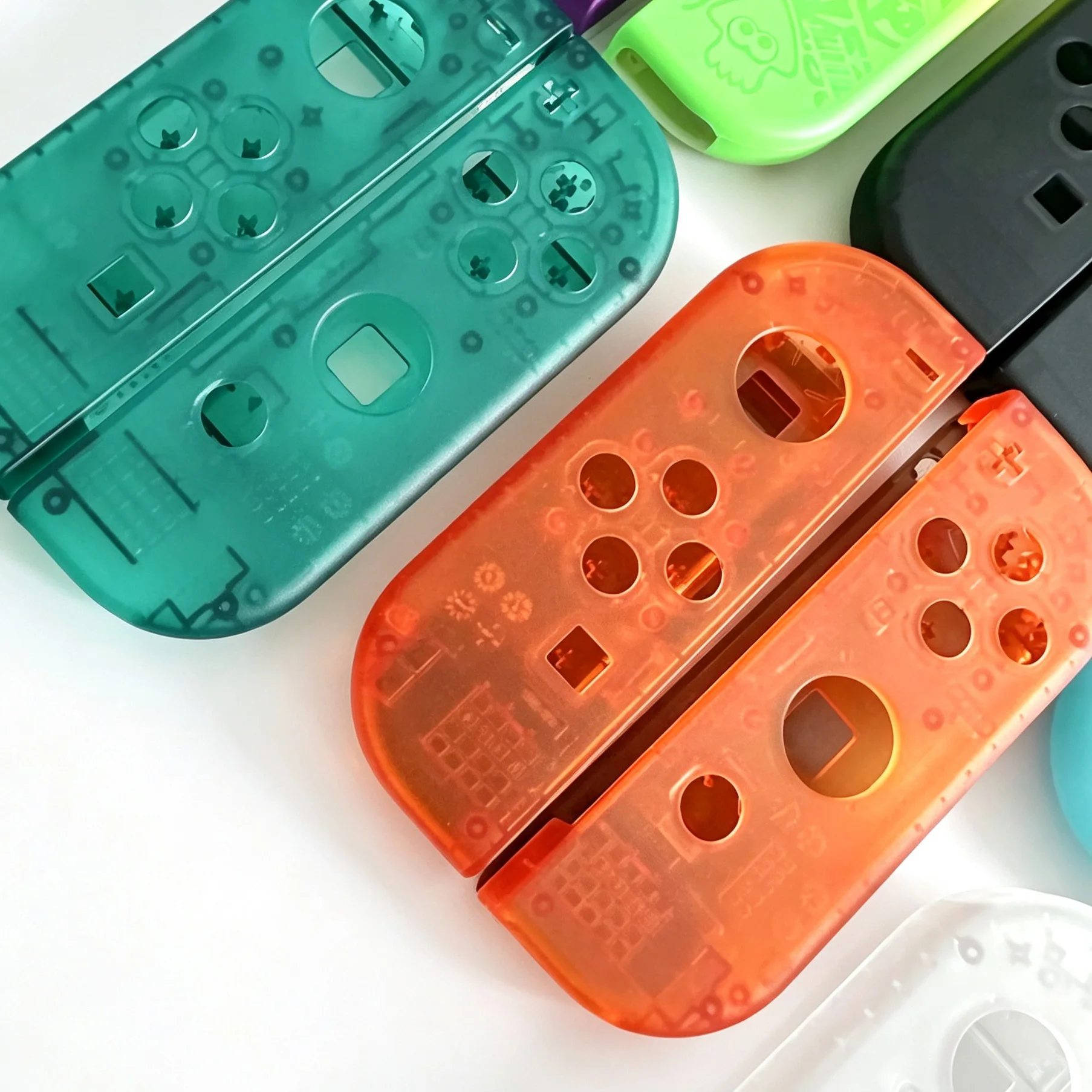 Przezroczyste etui na Joy-Cony Nintendo Switch OLED z przyciskami SL SR, zamienna obudowa do kontrolera Nintendo Switch Joy-Con — zdjęcie produktu 4