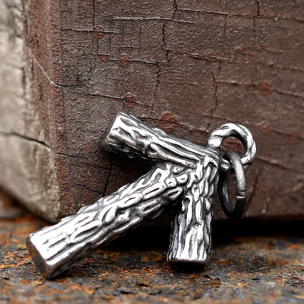 تصميم جديد لعام 2023 قلادة للرجال مصنوعة من الفولاذ المقاوم للصدأ 316L قلادة بنمط روني من الفايكنج مجوهرات ذات ألوان عتيقة شحن مجاني