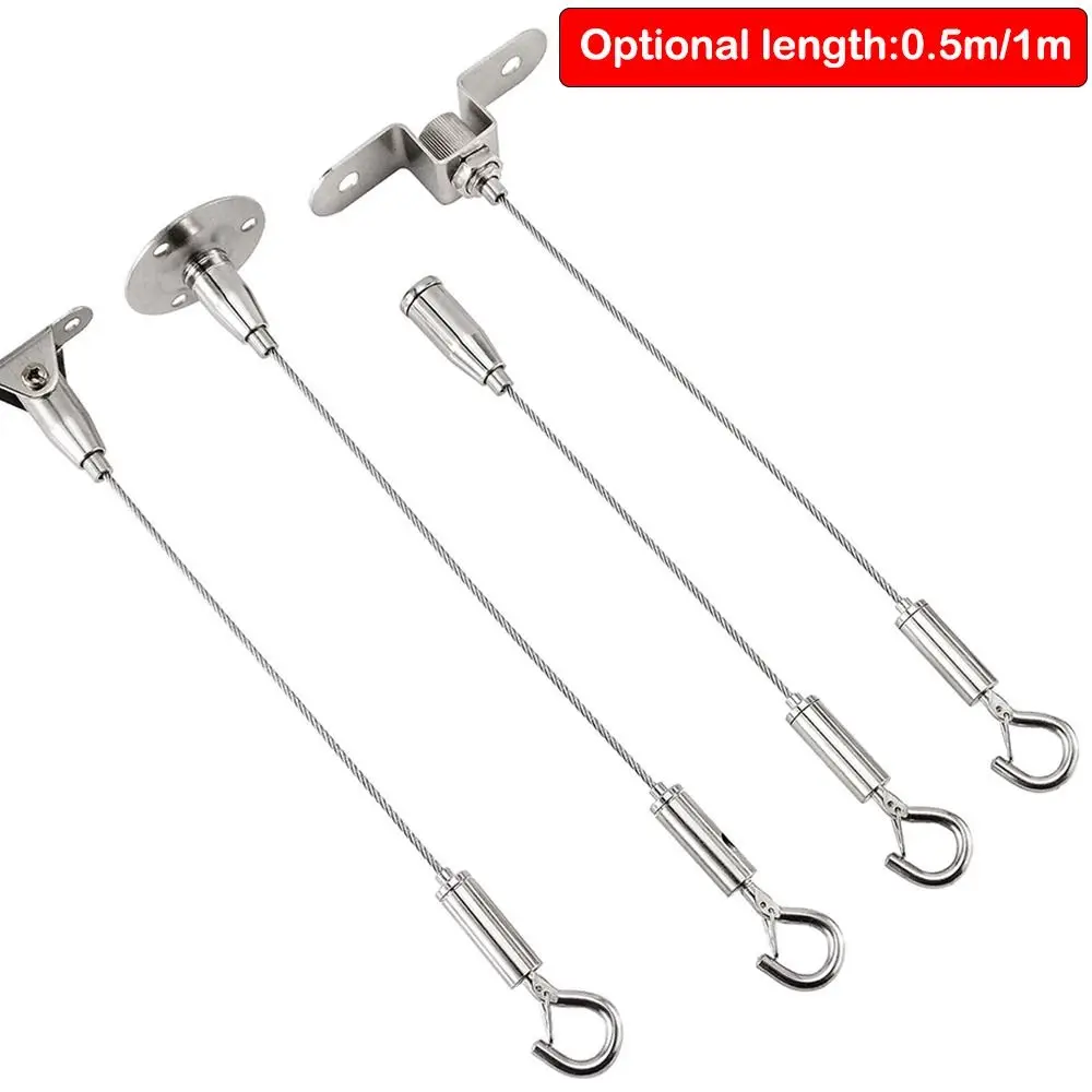 High Quality Stainless Steel Wire Rope Adjustable With Locking Retractable Fastening Hanging Rope