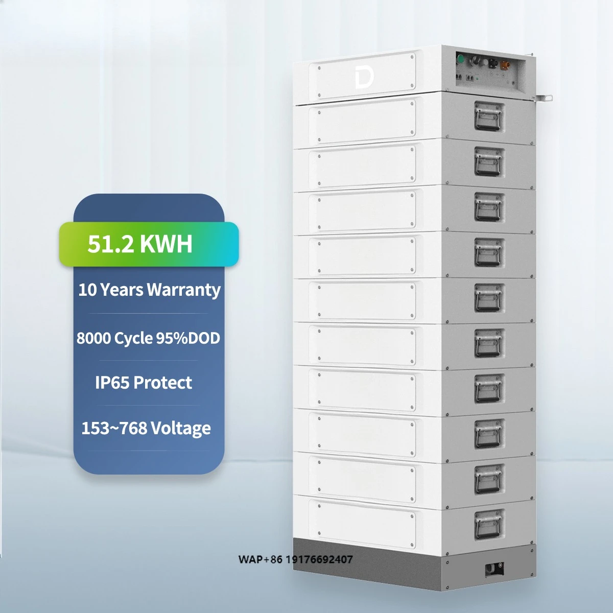 Dyness Stack 100 High voltage stackable lifepo4 battery system 50kwh 100kwh Industrial and commercial energy storage system