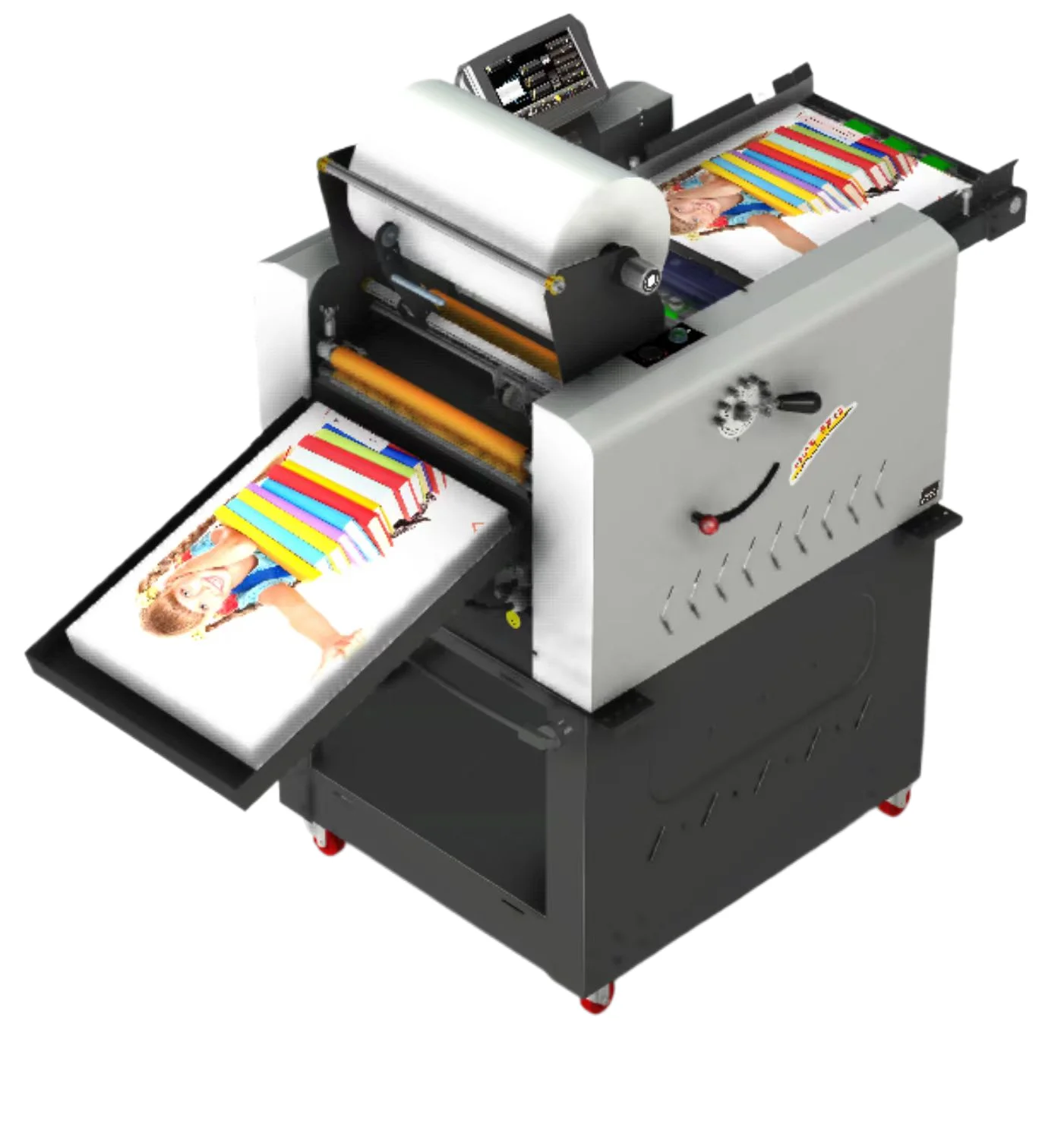 Lamination Auto Slitting F360E Digital Hot Laminating Machine Auto Suction Feeder Single Double Side