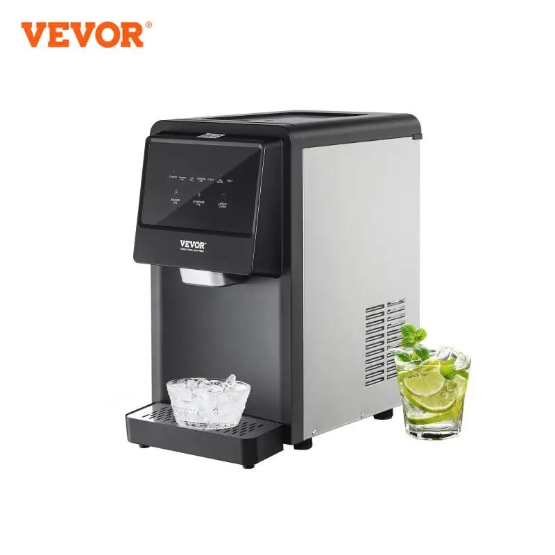 VEVOR-Countertop Nugget Ice Maker, Auto Auto-limpeza, Ice Maker portátil com tubulação de enchimento de água, filtro de água
