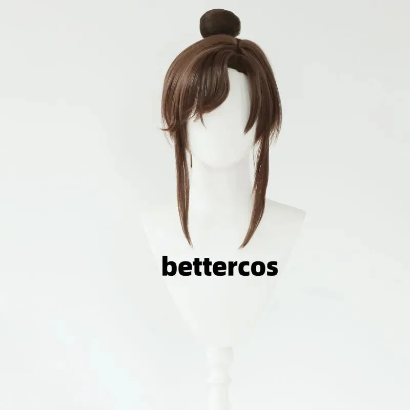 لعبة رماد المملكة تأثيري Guangling King Heroine المرأة قصيرة الشعر البني غطاء شعر مستعار مجاني CBH. ;'347;'6FH