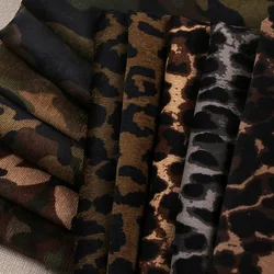 100*150CM Corduroy fabric Leopard print Polyester print cloth fashion Women's dress DIY clothing handmade Sewing quilting