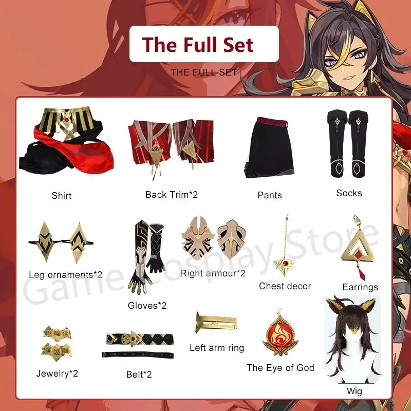 LQDehya Cosplay In Stock Game Genshin Impact Dehya Cosplay Costume DokiDoki-SR Cosplay Christmas Costume Sumeru Plus size