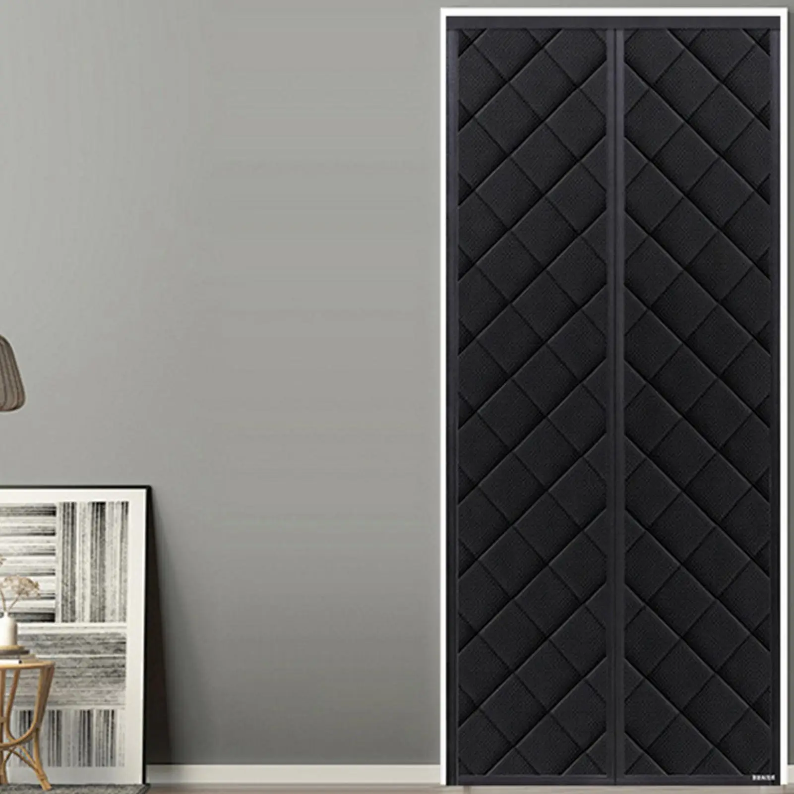 Thermal Door Curtains Windproof Magnetic Installation Thermal Door Curtains Magnetic For Kitchens Doorway Bedrooms Nursery