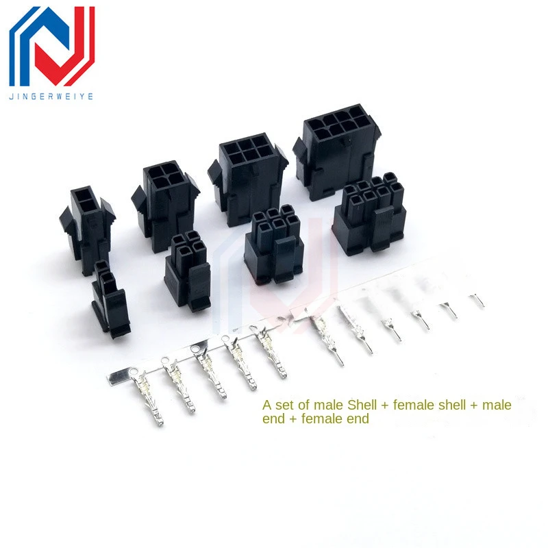 3.0mm Spacing Mx 3.0mm Connector Black Double Row Male Shell/Female Shell/Straight/Curved Needle/Terminal Set Plug-in Socket