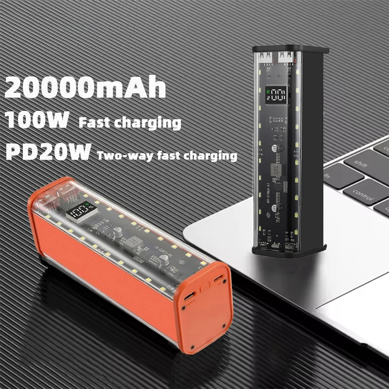 18650 Power Bank Case USB C Micro USB Port Power Bank Case For DIY Power Bank Shell Transparent Battery Case Fast Charging Case