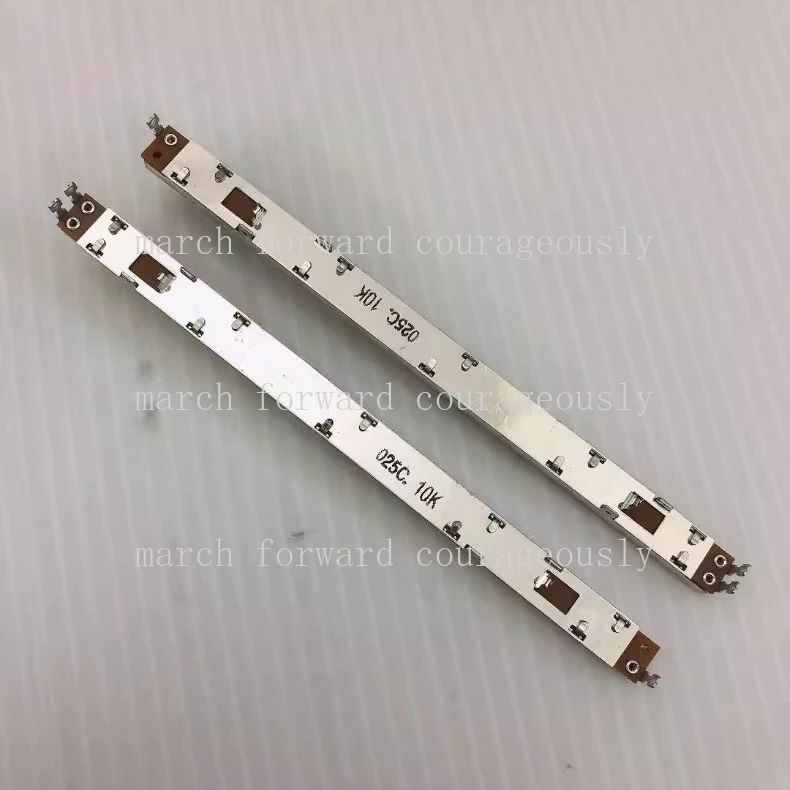 2pcs Original for ALPS 2400 mixing console sliding fader potentiometer 128MM mono D10K 8MM type handle