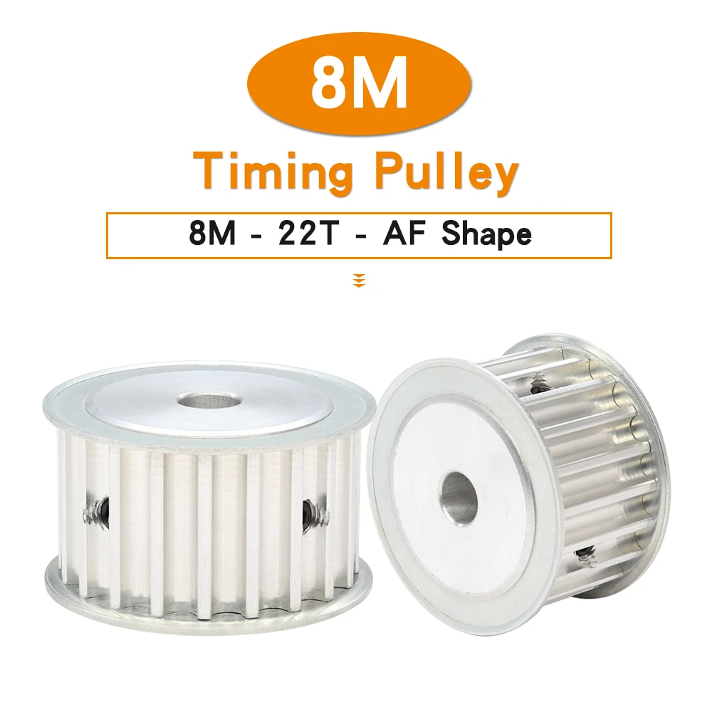 

Timing Pulley 8M-22T Bore Size 8/10/12/14/15/19/20 mm Aluminum Pulley Wheel Teeth Pitch 8 mm For 8M Timing Belt Width 30/40mm