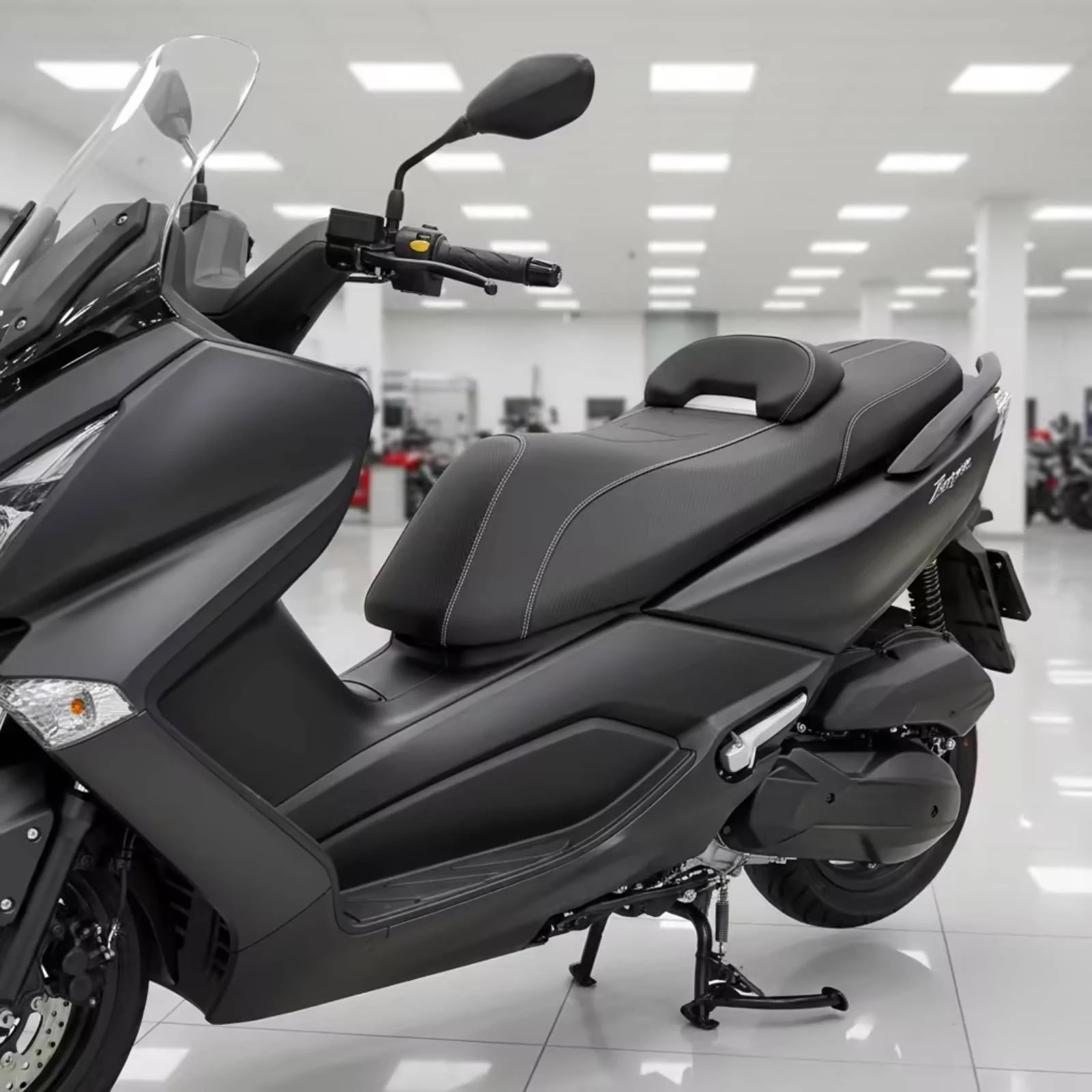 Motorcycle Seat Cushion Assembly Contoured Replacement Seat Assembly Shock-Absorbing Soft for Commuters, Daily Commuting