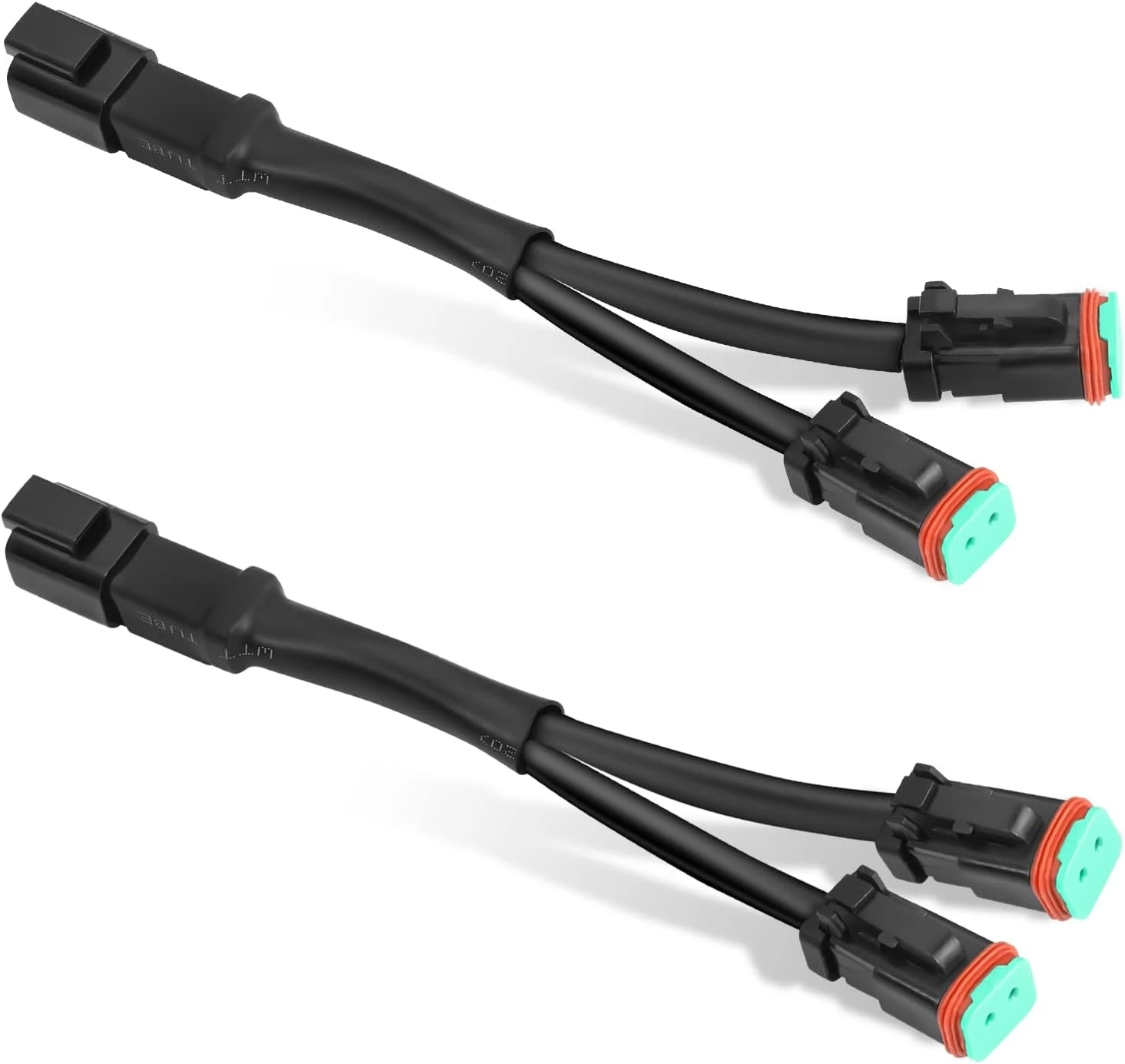 

1 пара адаптеров Deutsch для подключения двухсторонних водонепроницаемых пигтейлей DT Dtp «папа-мама» электрических Y-типа Deutsch провода Deutsch DT разъем