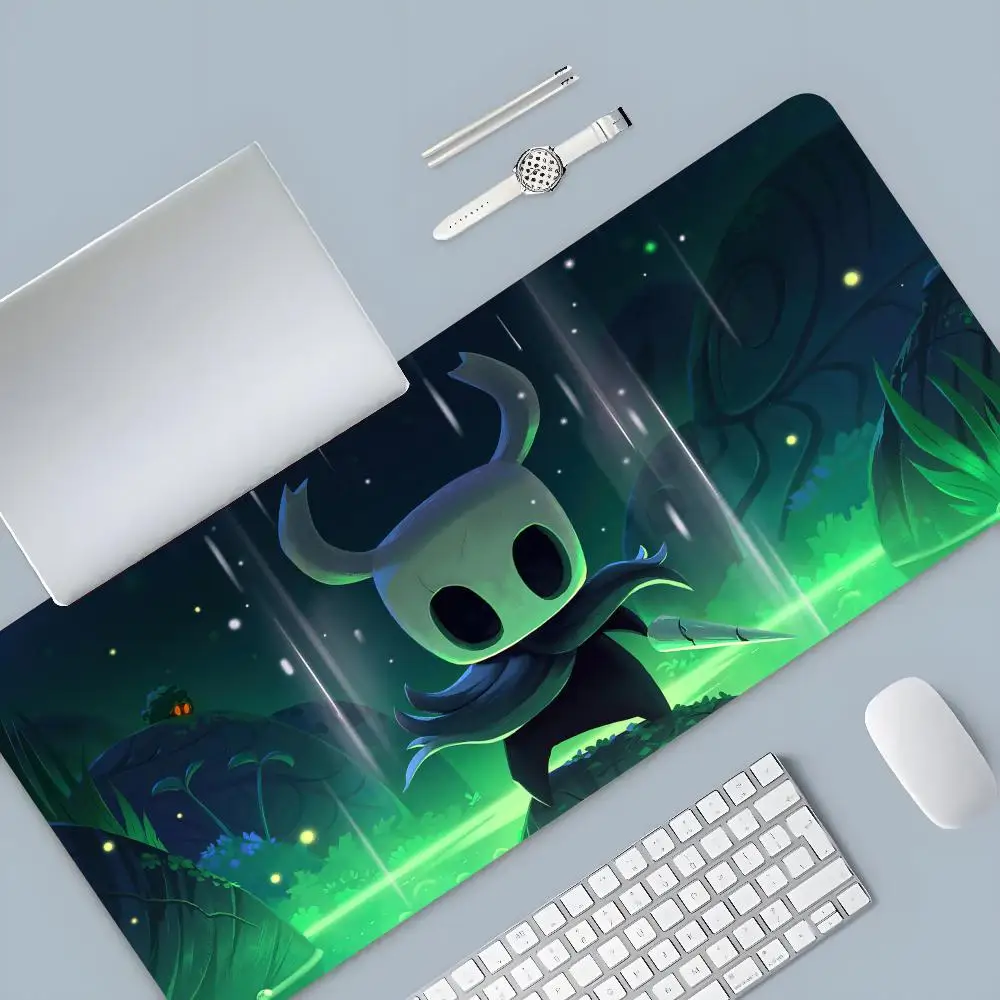 Bantalan Mouse Anime Ksatria berongga, alas Mouse meja besar untuk PC