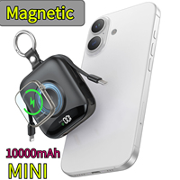 New MINI Power Bank 22.5W Fast Charging 10000mAh PD18W with Built-in Cables for IWatch for IPhone Xiaomi Samsung Huawei