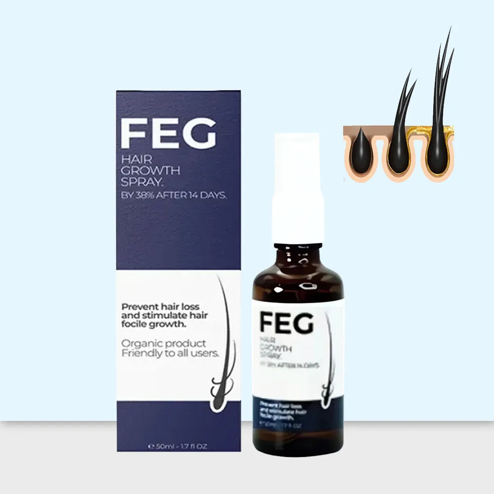 FEG-Spray para prevenir la pérdida del cabello, para estimular el crecimiento del cabello, 50ml