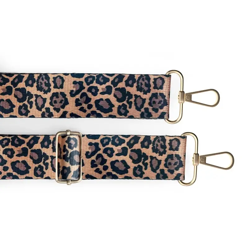 Leopard Pattern Adjustable Strap, Removable Replacement Belt, Purse Colorful Wide Guitar Strap