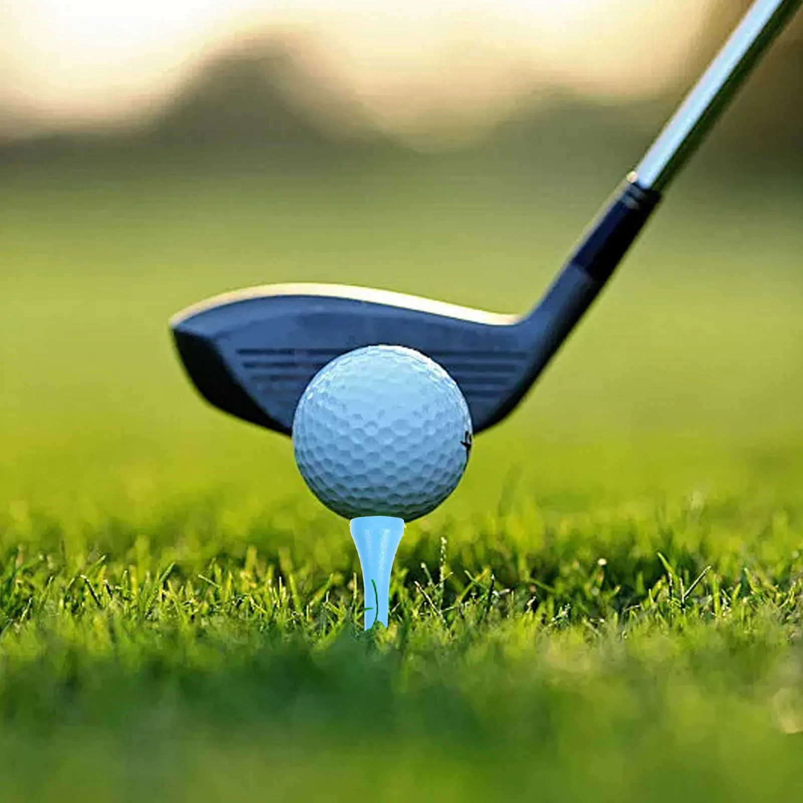 

100Pcs High-Quality Golf Tees Wood Protective Outdoor Simple Colorful Tees for Consistent Swing Distance Accuracy
