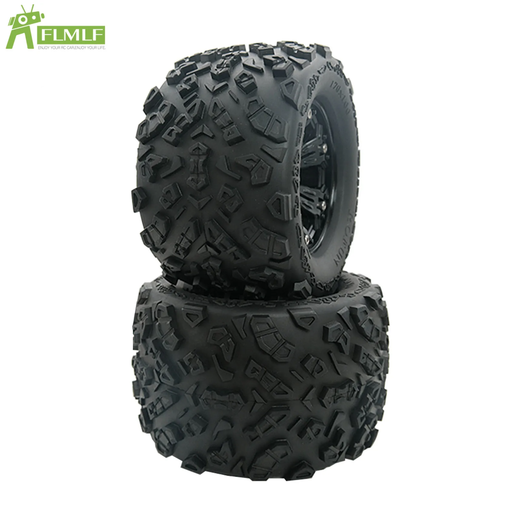 

Knobby Tyres Fit for 1/8 HPI Racing Savage XL FLUX Rofun Rovan TORLAND Monster Brushless Truck Rc Car Toys Parts