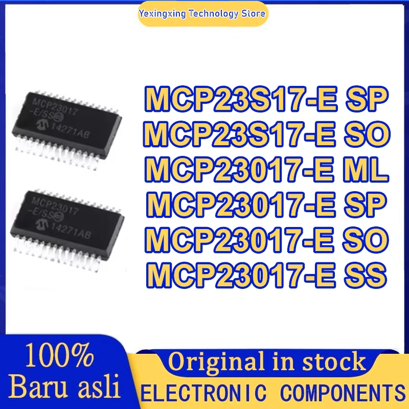 

MCP23S17-E/SO MCP23017-E SO MCP23017-E SP MCP23017-E SS MCP23S17-E SP MCP23017-E ML IC чип 100% новый оригинальный в наличии