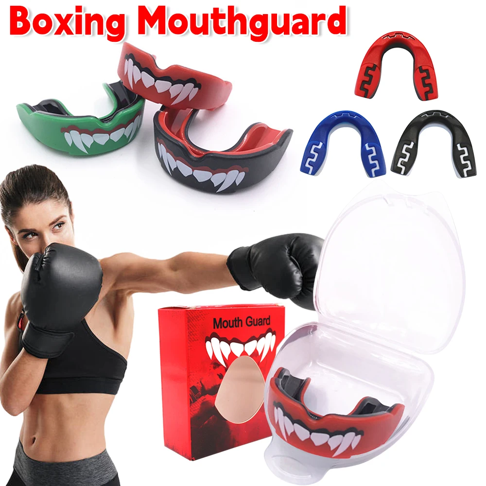 Sports Mouth Guard Boxing Teeth Protector Dental Shield Adult Child Mouthguard Tooth Brace Boxing MMA Rugby Football Accessories