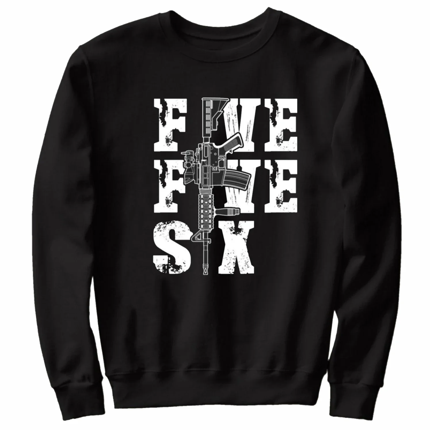 Five Five Six 5.56 AR-15 Rifle Grunt Pullover Hoodie New 100% Cotton Comfortable Casual Mens Sweatshirts Fashion Streetwear