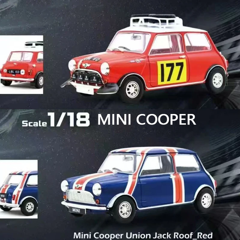 

Mini Mini Cooper Monte Carlo Racing Retro Classic Car Simulation Model Tiny Micro 1:18 Die-Cast Alloy Model Limited Edition Collectible Ornament Gift for Boys and Adults Toy with Opening Doors