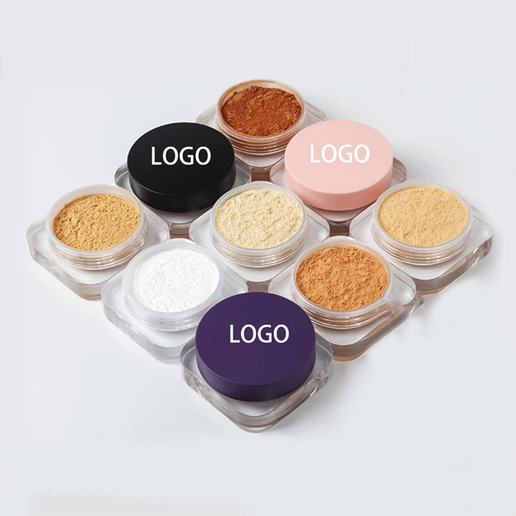 16g Private Label Setting Powder Custom Bulk 10-color Three-color Packaging Pink Loose Powdering Oil-contral Matte Makeup Vegan