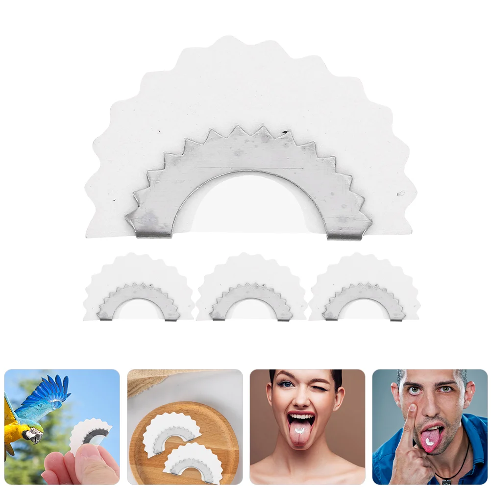 

4 Pcs White Decorative Bird Whistle Birds Chirping Sounds Aldult Fun Caller Metal Whistles for Adults