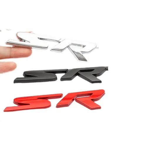 Metal 3D Car Rear Trunk Stickers Grill Emblem Badge Decoration For Charger Srt Emblem Badge Sxt Challenger Durango Viper Caliber