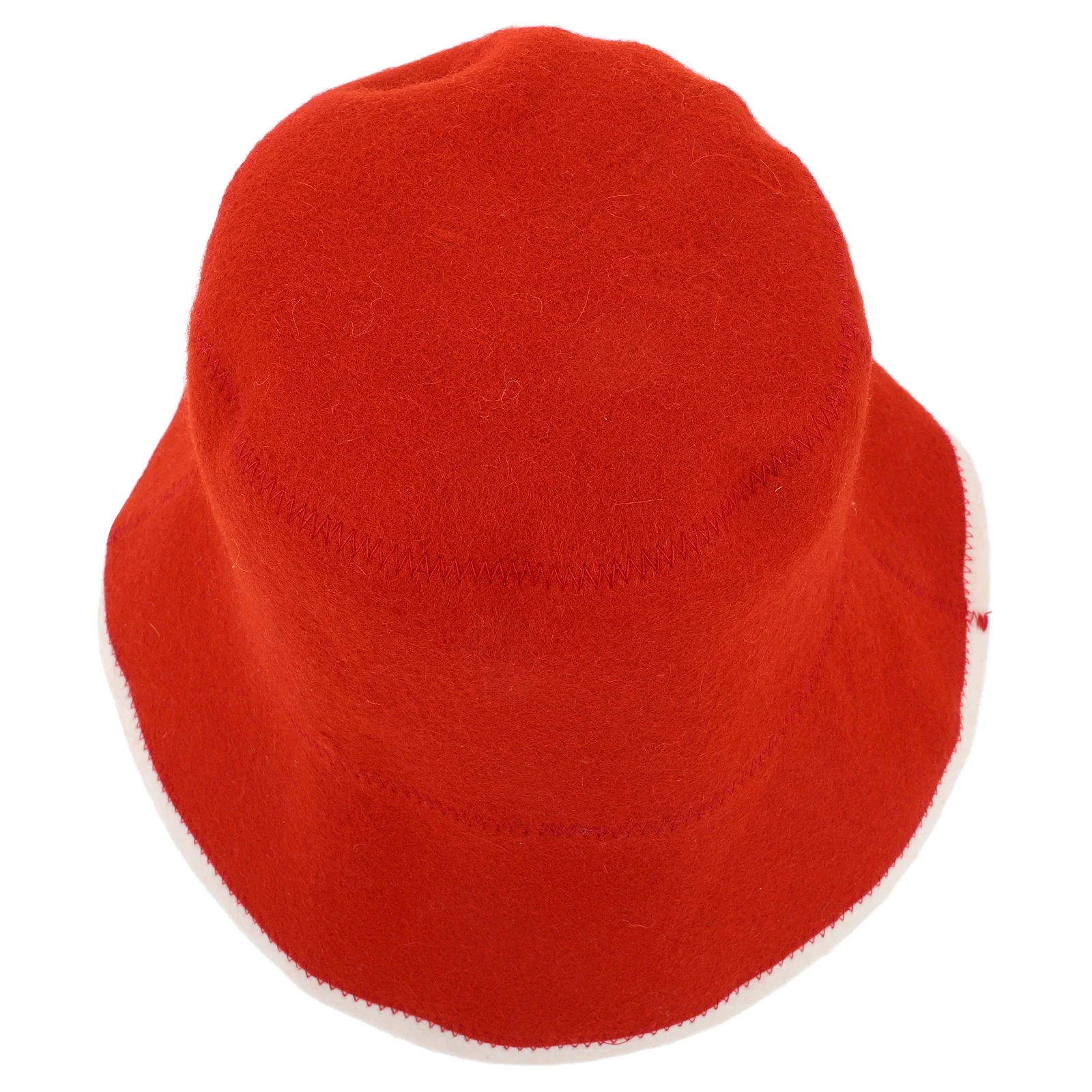 

Wool Sauna Hat Bath Cap for Women Red Color Absorbent Heat Insulation Bathing Caps Lightweight Portable Household Bath Hat Sauna