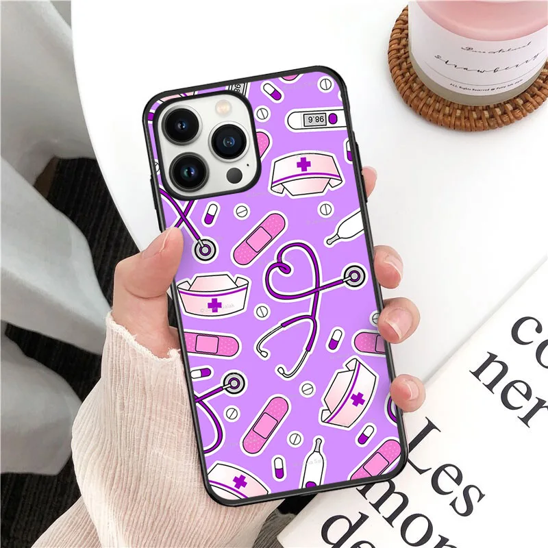 Nurse Medical Medicine Health Heart Phone Cover For iphone 16pro 15pro 14pro 11pro 12pro 13pro max 16plus 7 SE XR 12mini Cases