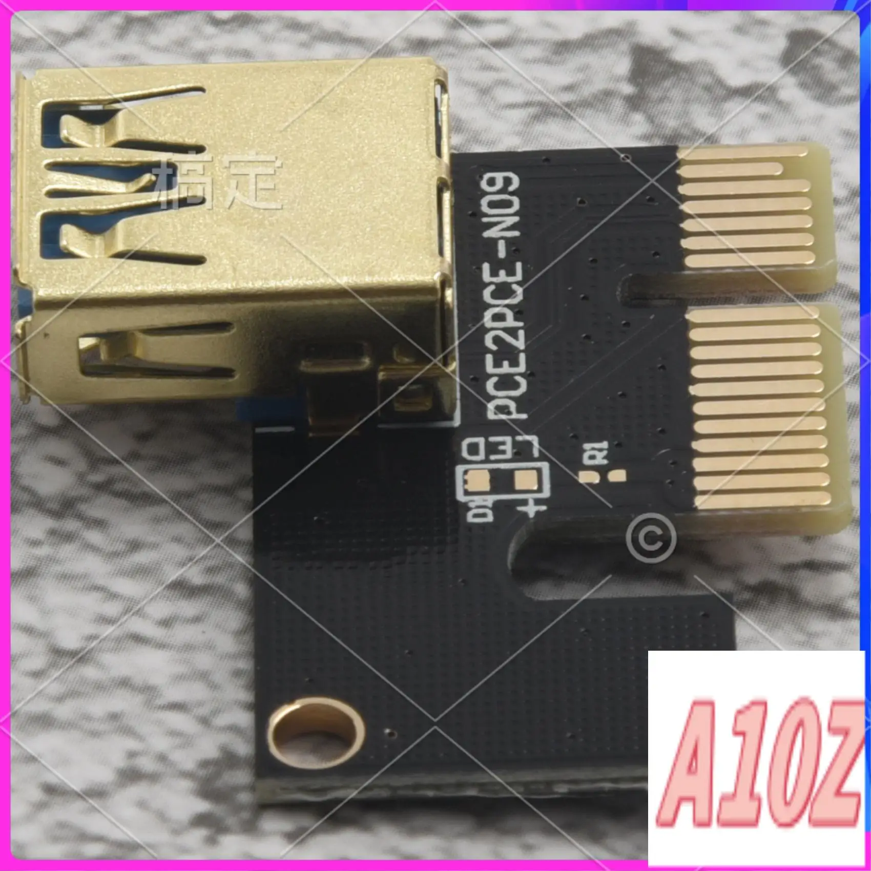 0Z-6Pcs VER009 USB 3.0 PCI-E Riser VER 009S Express 1X To 16X Extender Riser Adapter Card SATA 15Pin To 6 Pin Power Cable