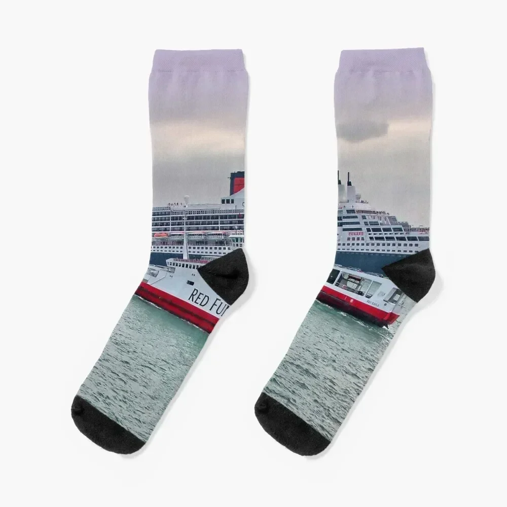 

The Cunard Queen Mary 2 Socks sport new in's Socks Men Women's