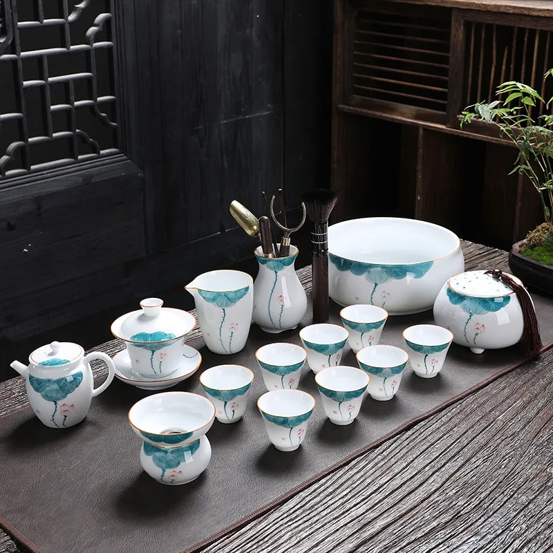 

Tea set home office meeting guests a complete set