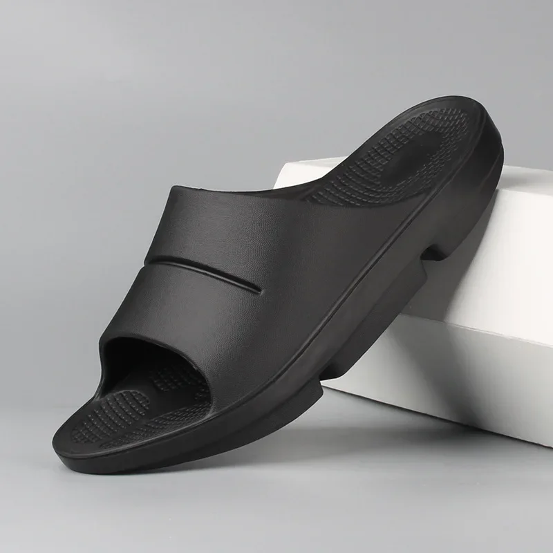 Zapatillas cruzadas de doble Color para hombre, zapatillas de verano de talla grande con parte inferior gruesa, sin cordones, para interiores, recuperación de Hotel, Amazon, 47