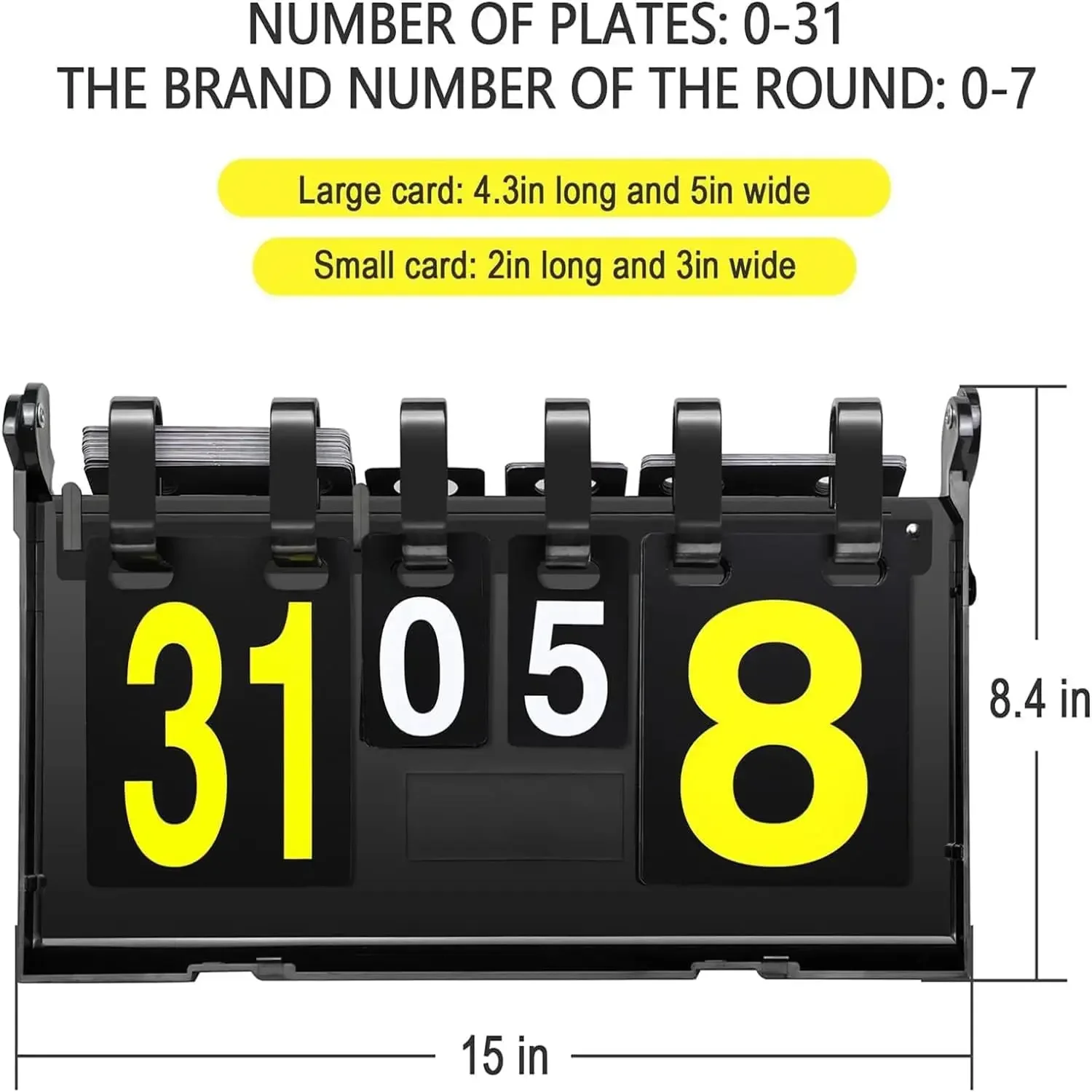 

Portable PVC Material Waterproof Scoreboard for Various Games Volleyball Football Competition Score Board